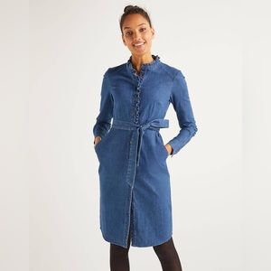 Boden Evelyn Denim Shirt Dress